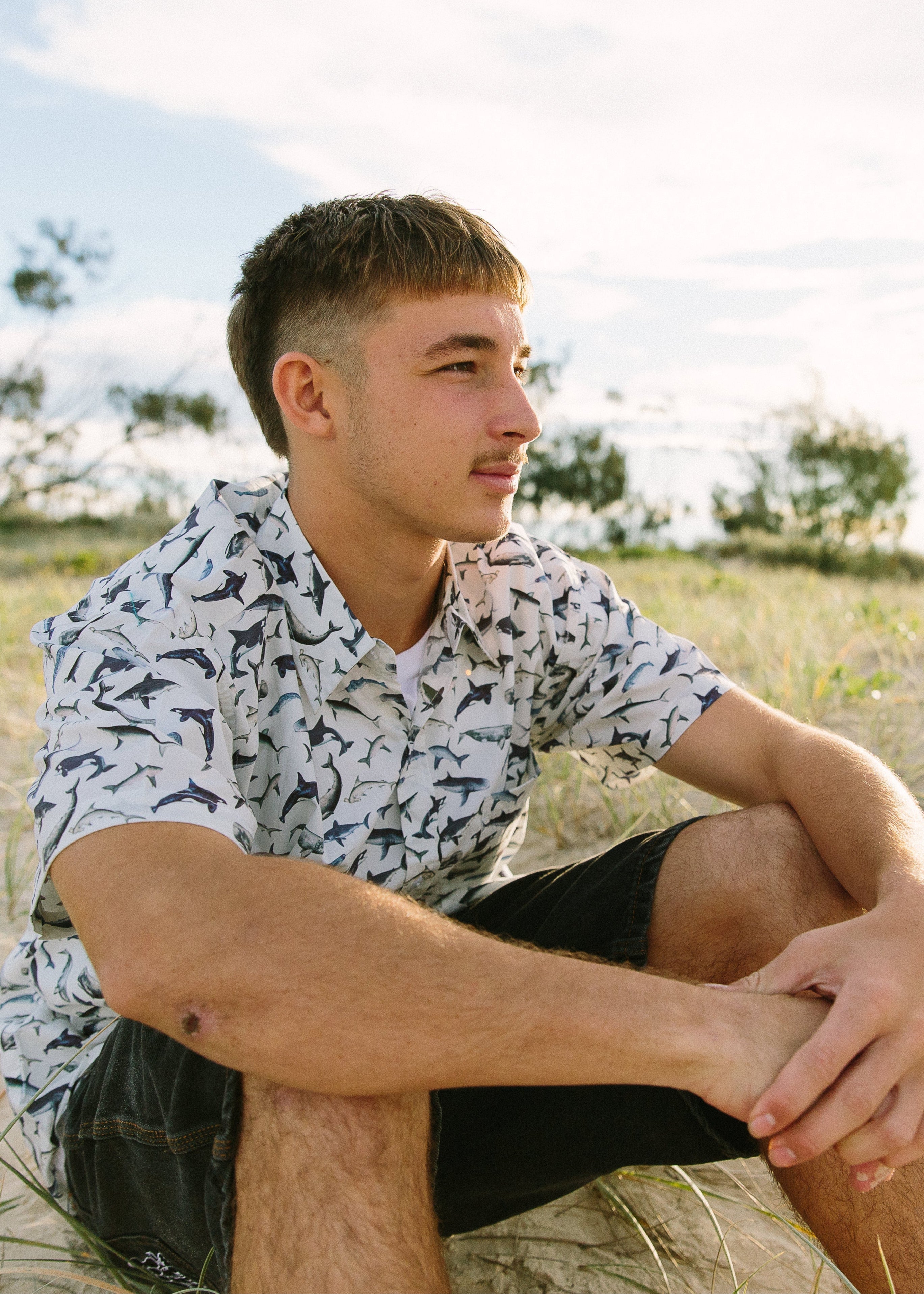 Shark Paradise Adult Shirt