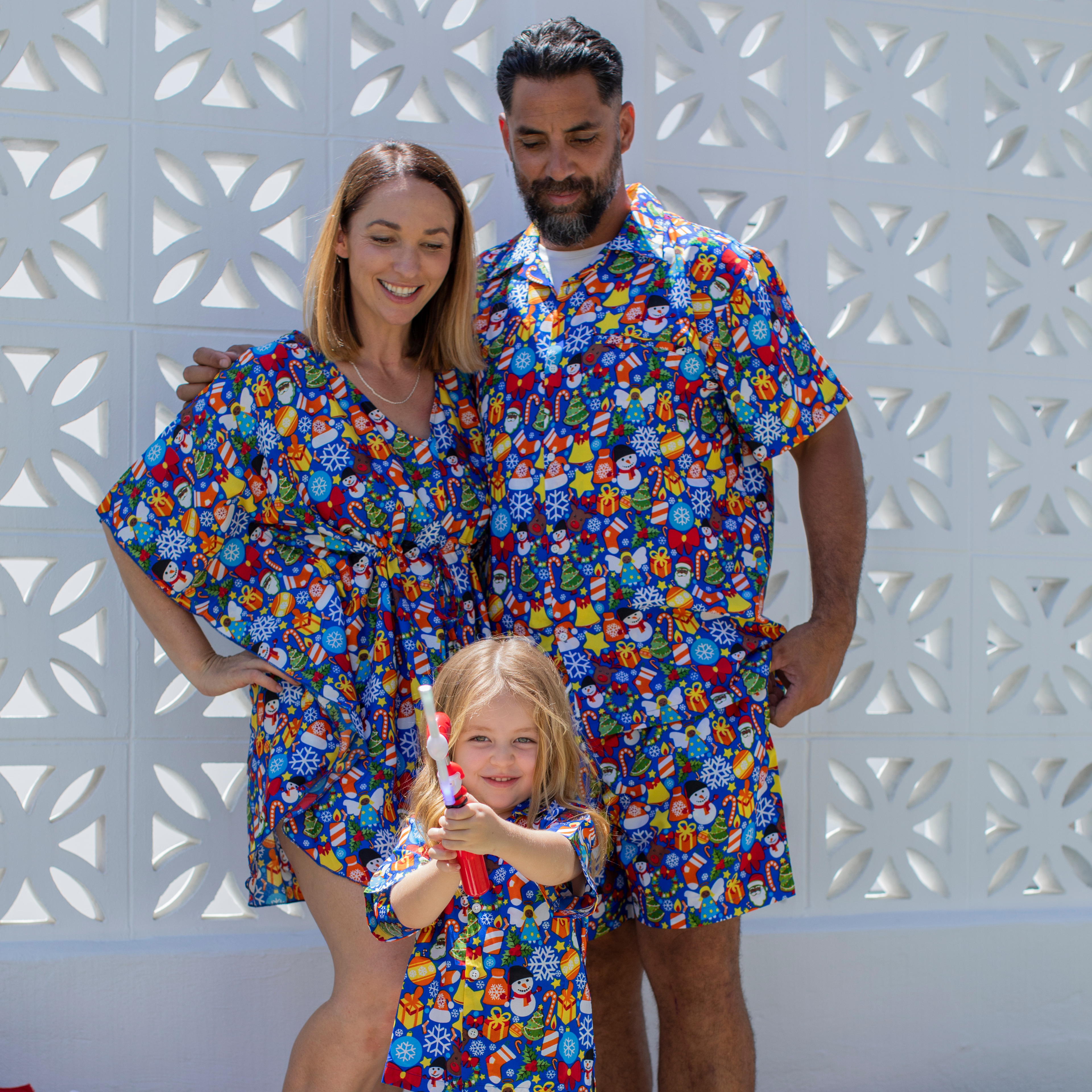 Celebrations Blue Christmas Adult Shirt