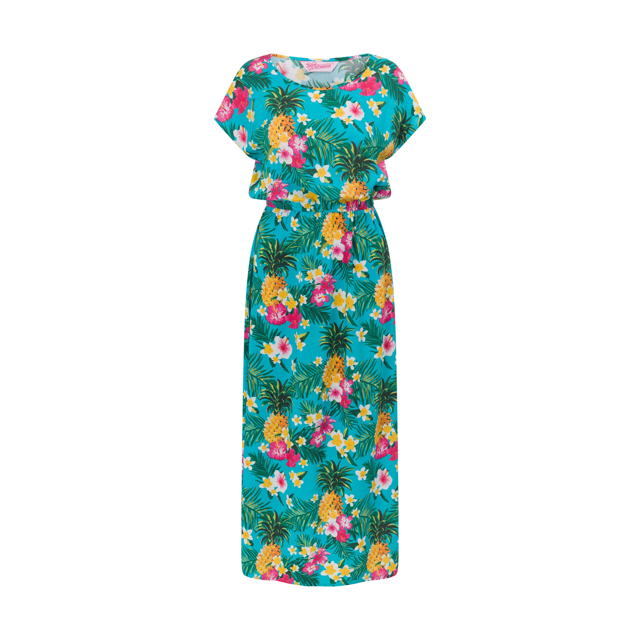 Aloha Turquoise Adult Maxi Leila Dress