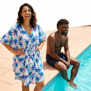 Beach Palm Breeze Rayon Kaftan
