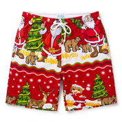 Happy Santa Red Adult Shorts