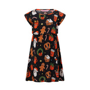 The JingleVerse Christmas Kid's Holly Dress