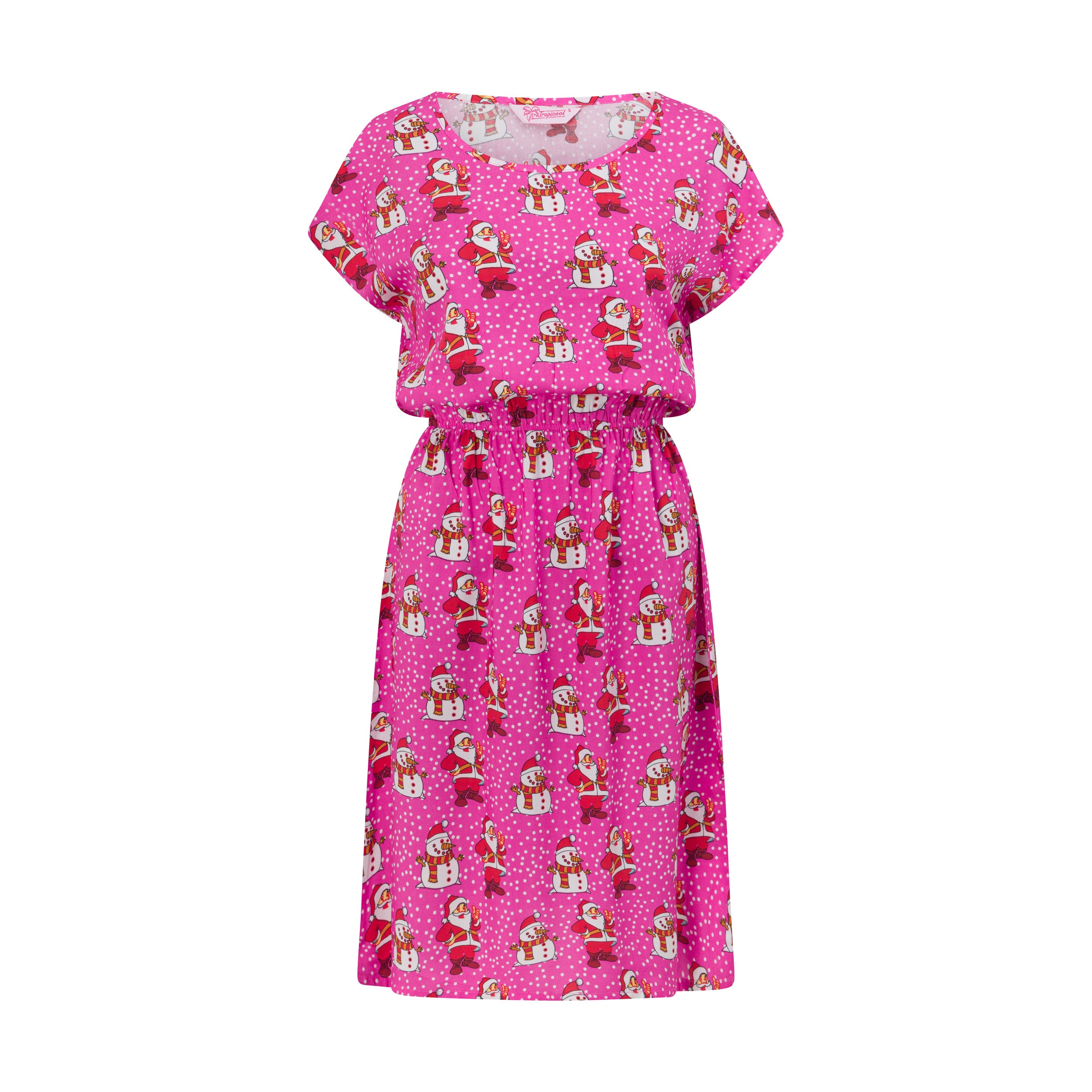 Polka Pink Christmas Adult Alice Dress